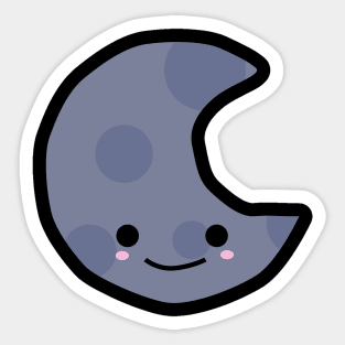 Happy Moon Sticker